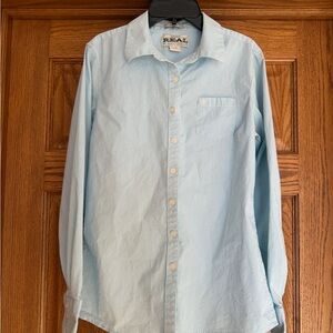 Ariat Men's Light Blue Casual Button Down Shirt